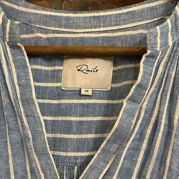 Rails Rails Emma Stripe Linen Blend Mini Dress XS - Picture 5 of 8